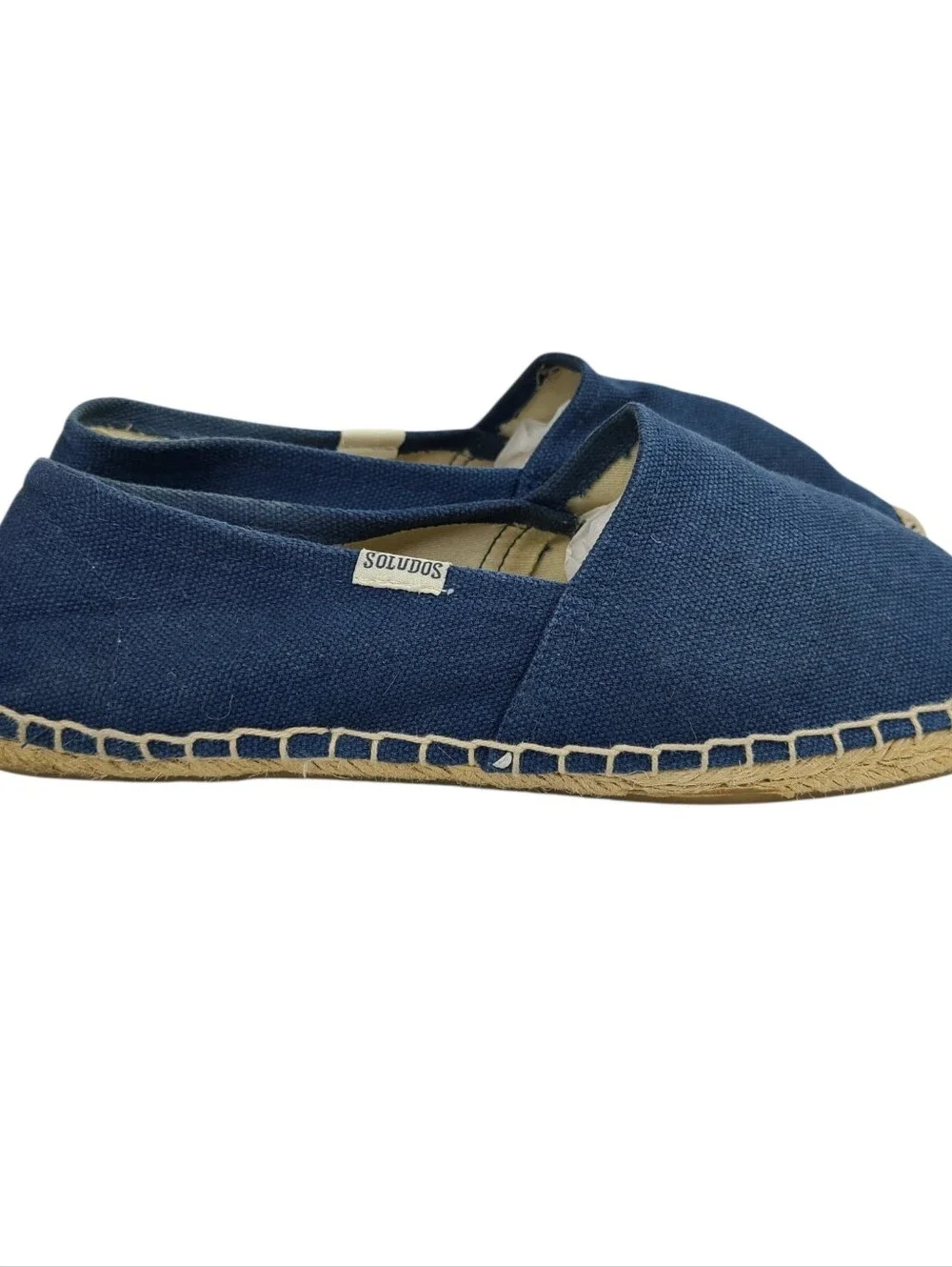 Soludos Blue Cotton Canvas Slip-on Espadrilles Women's Size 9